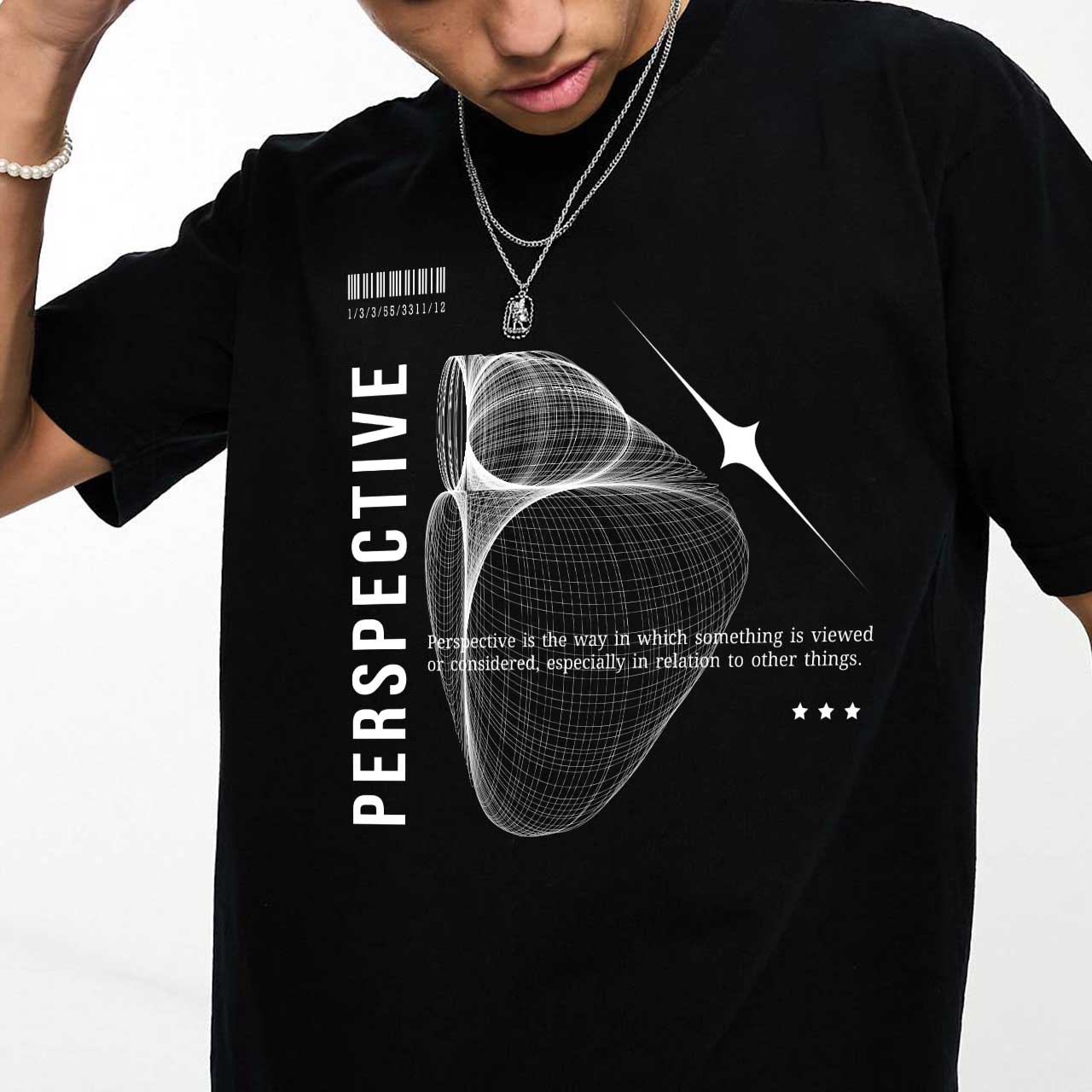 تیشرت طرح پرسپکتیو perspective