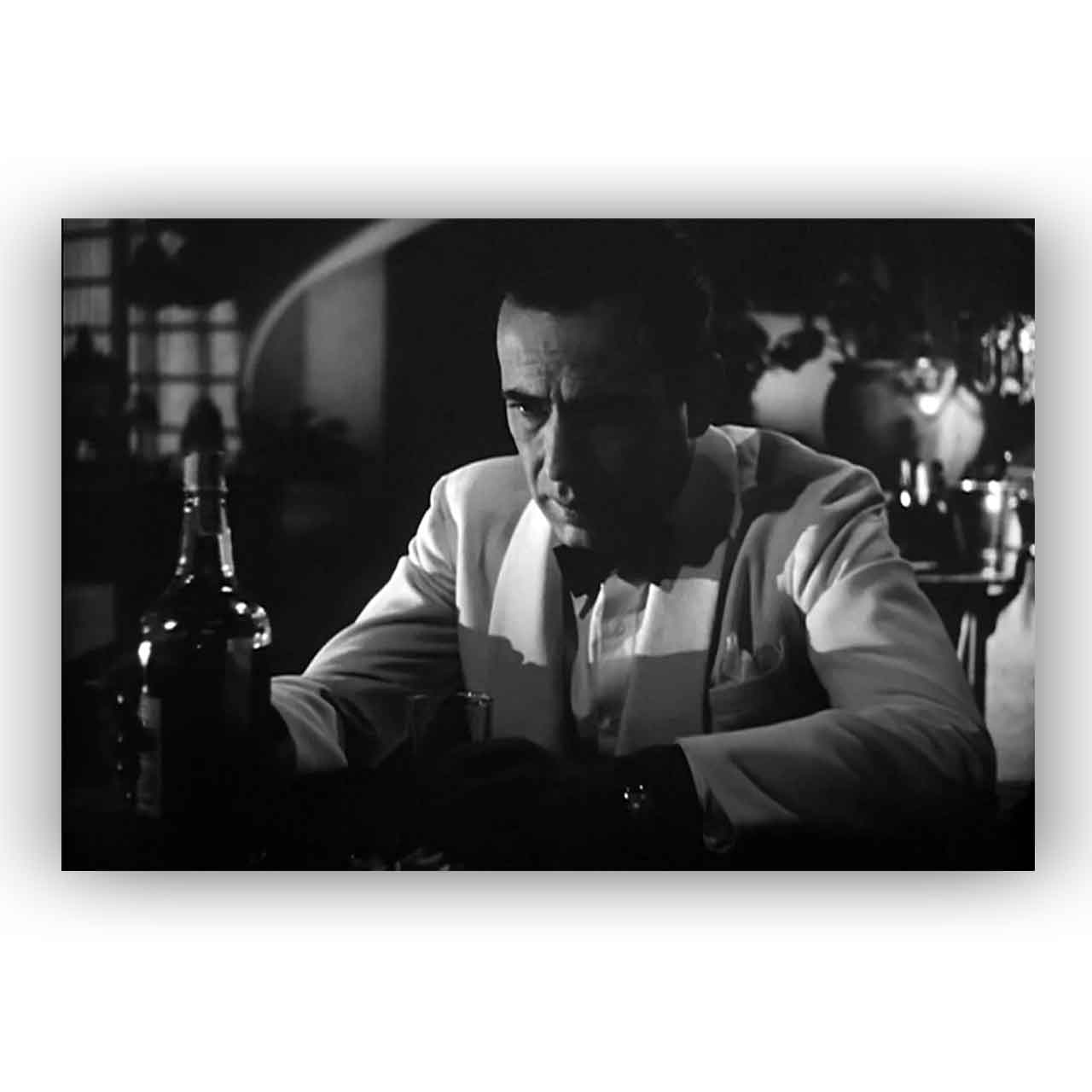 تابلو شاسی چوبی طرح همفری بوگارت