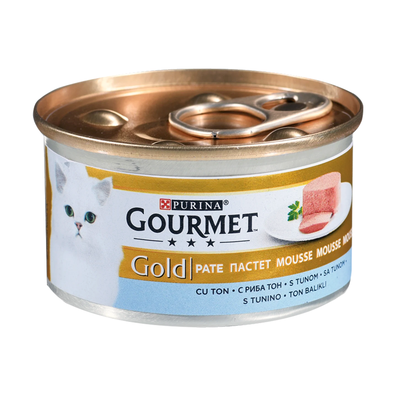 کنسرو غذای گربه گورمت Gourmet Gold Tuna وزن ۸۵ گرم