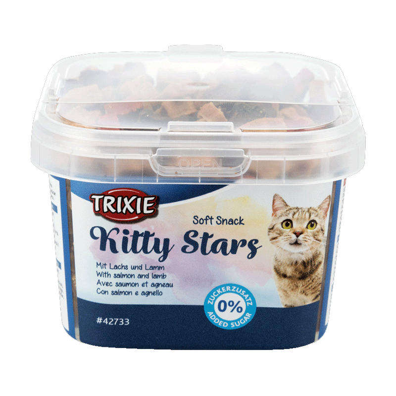تشویقی نرم بچه گربه تریکسی Trixie Kitty Stars وزن 140 گرم