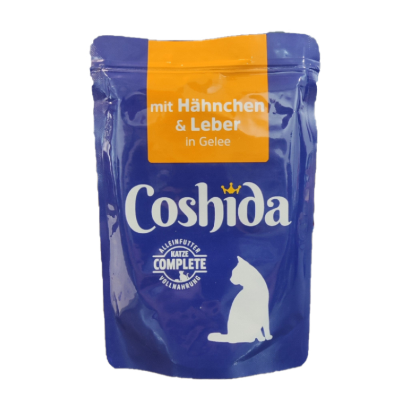 پوچ گربه کوشیدا مدل Chicken & Liver in Jelly وزن 100 گرم 