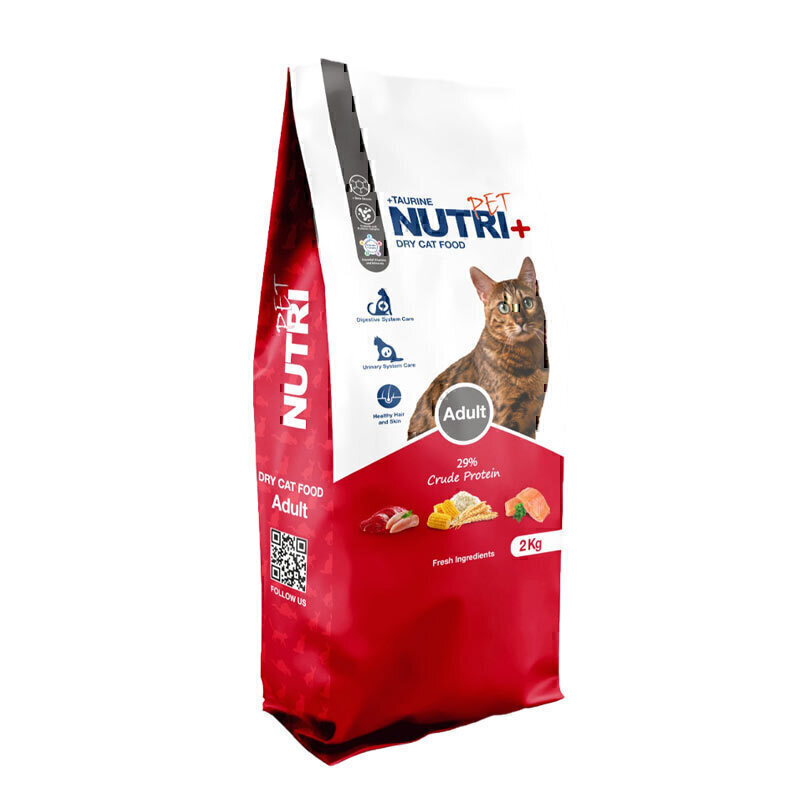 غذای خشک گربه بالغ نوتری پلاس Nutri Plus Adult Cat Food وزن 2 کیلوگرم