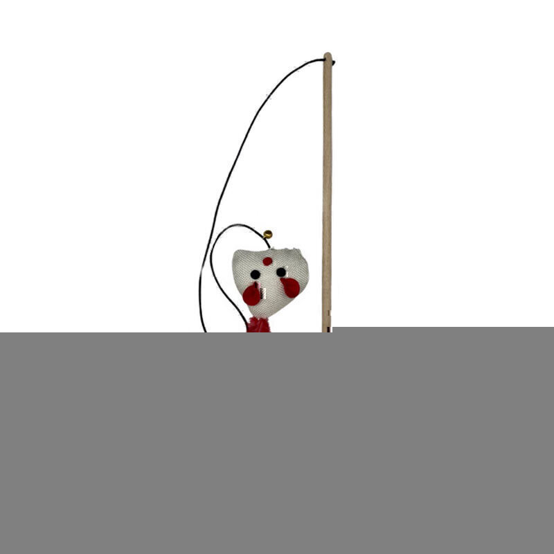 میله بازی چوبی گربه پرس پت مدل موش پردار