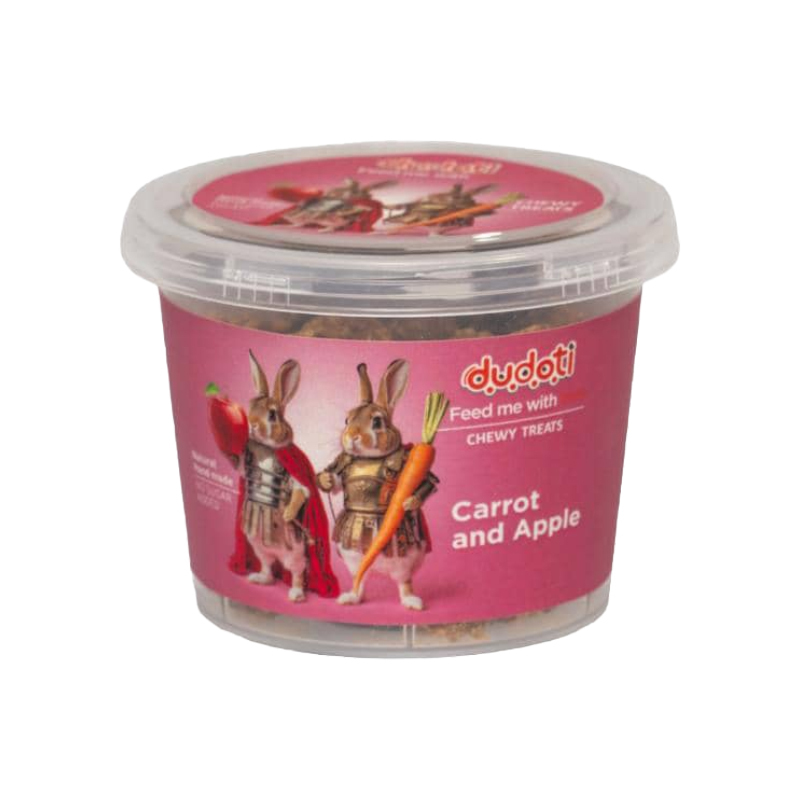 تشویقی جوندگان دودوتی با طعم توت فرنگی و هویج Dudoti Rodents Treat Strawberry & Carrot وزن 70 گرم
