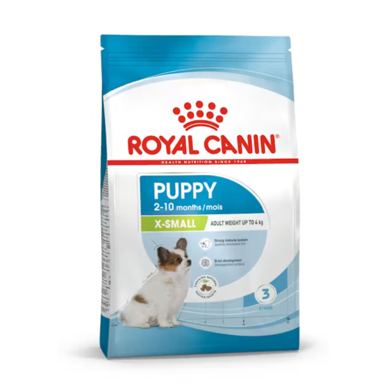 غذای خشک توله سگ نژاد کوچک رویال کنین Royal Canin X-small Puppy وزن ۱.۵ کیلوگرم