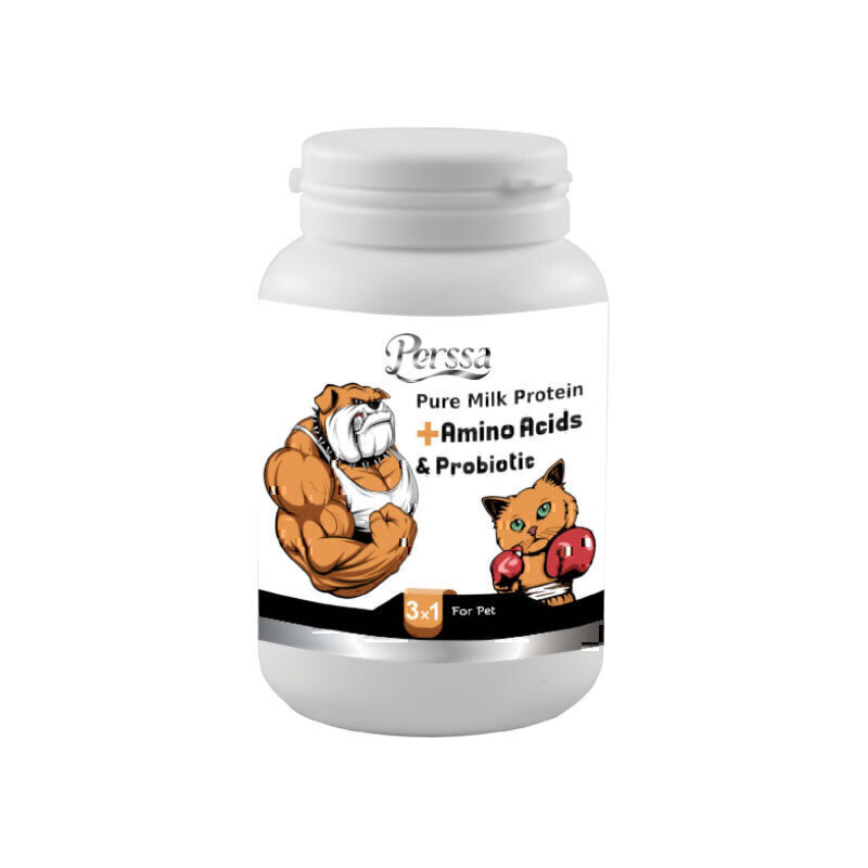 پودر اسیدهای آمینه و پروتئین سگ و گربه پرسا Persa Amino Acids Powder وزن 200 گرم