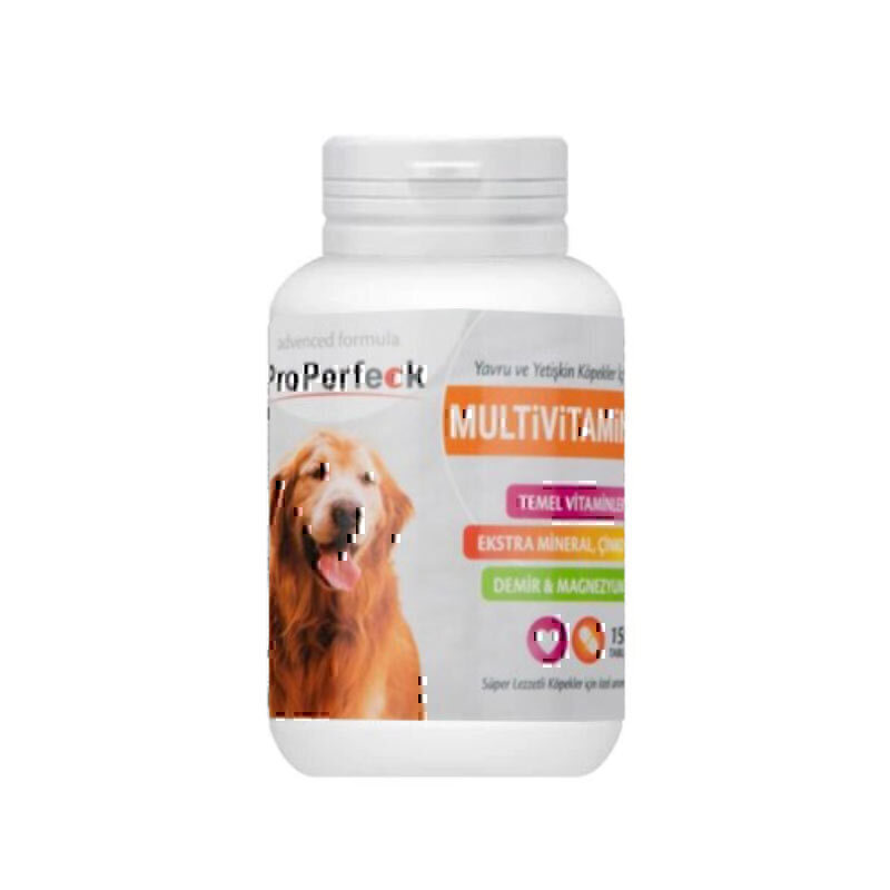 قرص مولتی ویتامین سگ پروپرفک Properfeck Dog Multivitamin Tablet بسته 150 عددی