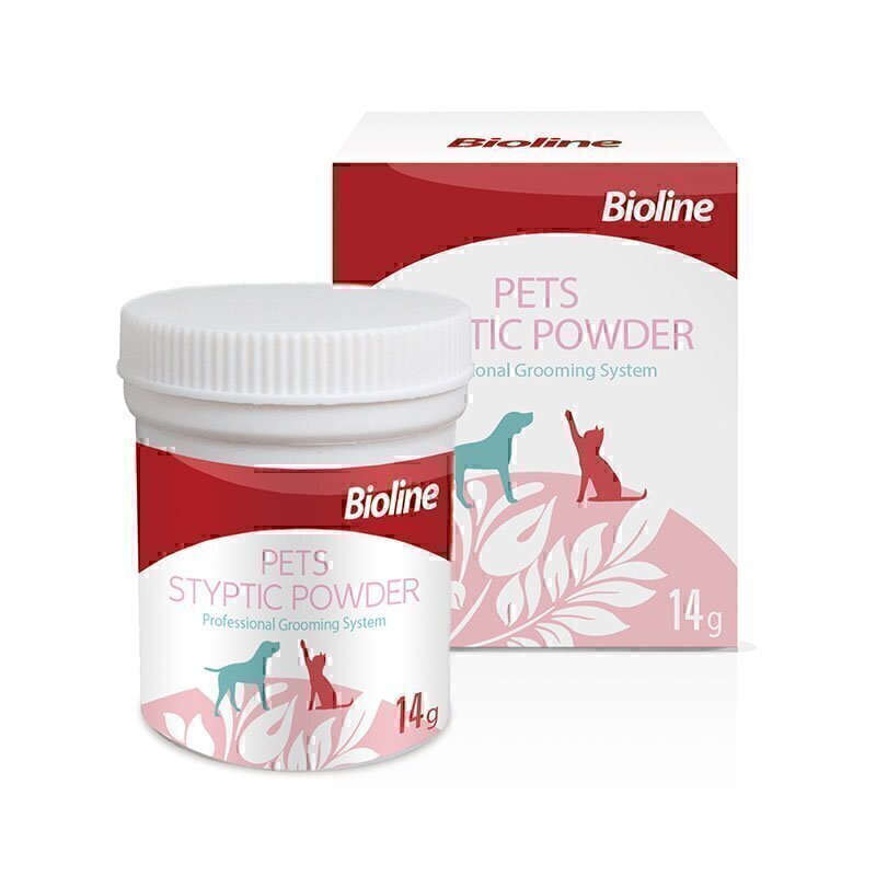 پودر جلوگیری از خونریزی حیوانات خانگی بایولاین Bioline Pets Styptic Powder وزن 14 گرم