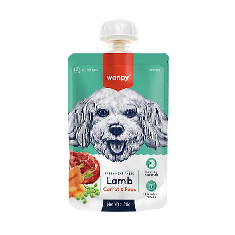 پودینگ سگ ونپی با طعم گوشت بره و هویج Wanpy Pudding Lamb & Carrot وزن 90 گرم