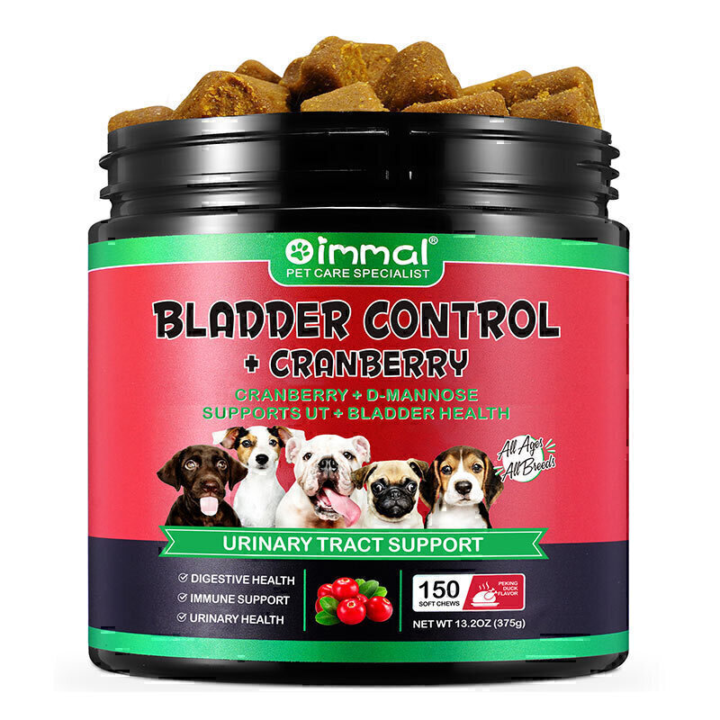 تشویقی سگ جویدنی کنترل مثانه اویمال با طعم اردک Oimmal Bladder Control Dog Chews With Peking Duck Flavor بسته 150 عددی