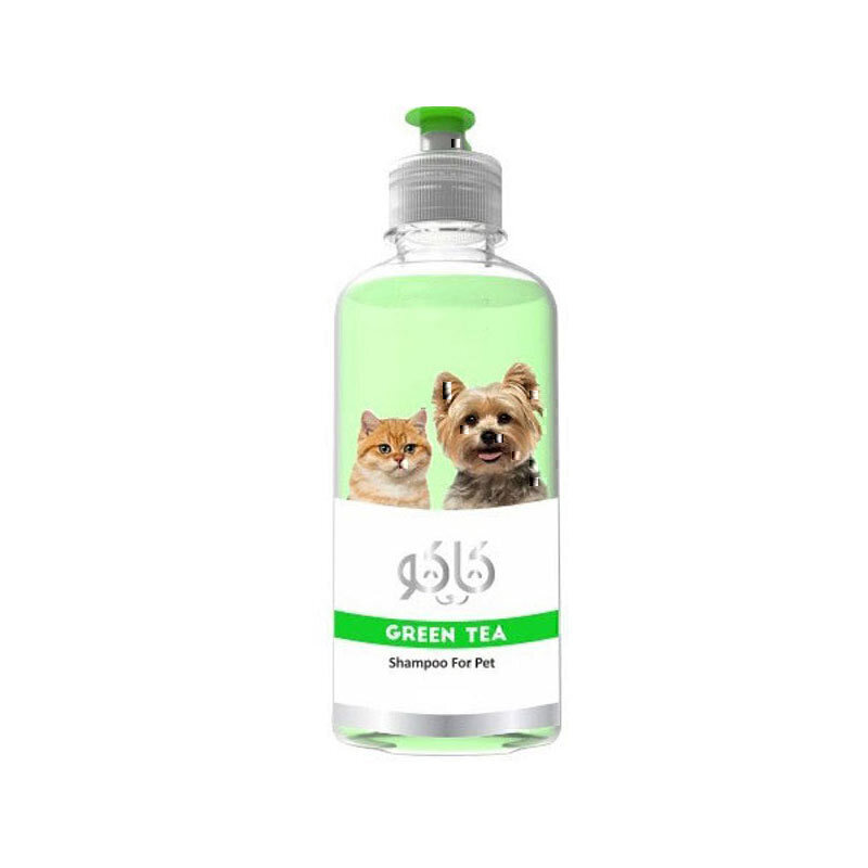 شامپو سگ و گربه کاکو با عصاره چای سبز Kako Cat & Dog Shampoo With Green Tea حجم 300 میلی‌لیتر