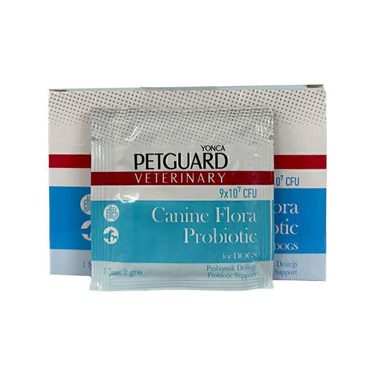 ساشه پودر مکمل پروبیوتیک سگ پت گارد PetGuard Probiotic Support Powder For Dogs بسته 30 عددی