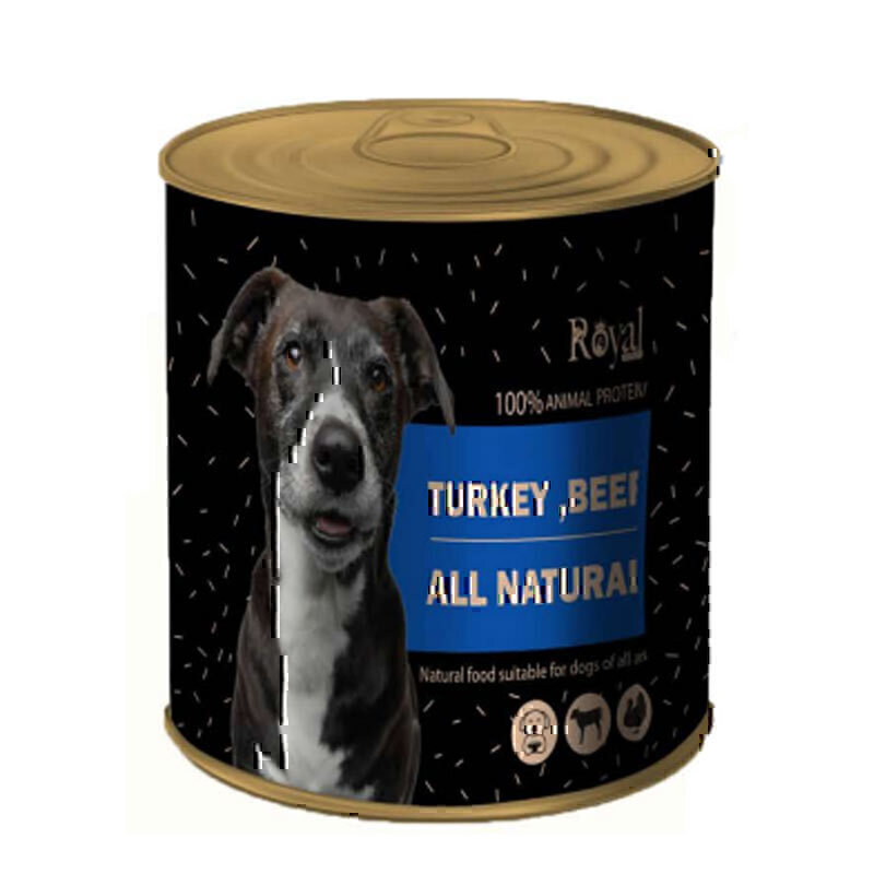 کنسرو پته سگ رویال کوکو با طعم گوشت گاو و بوقلمون وزن 800 گرم