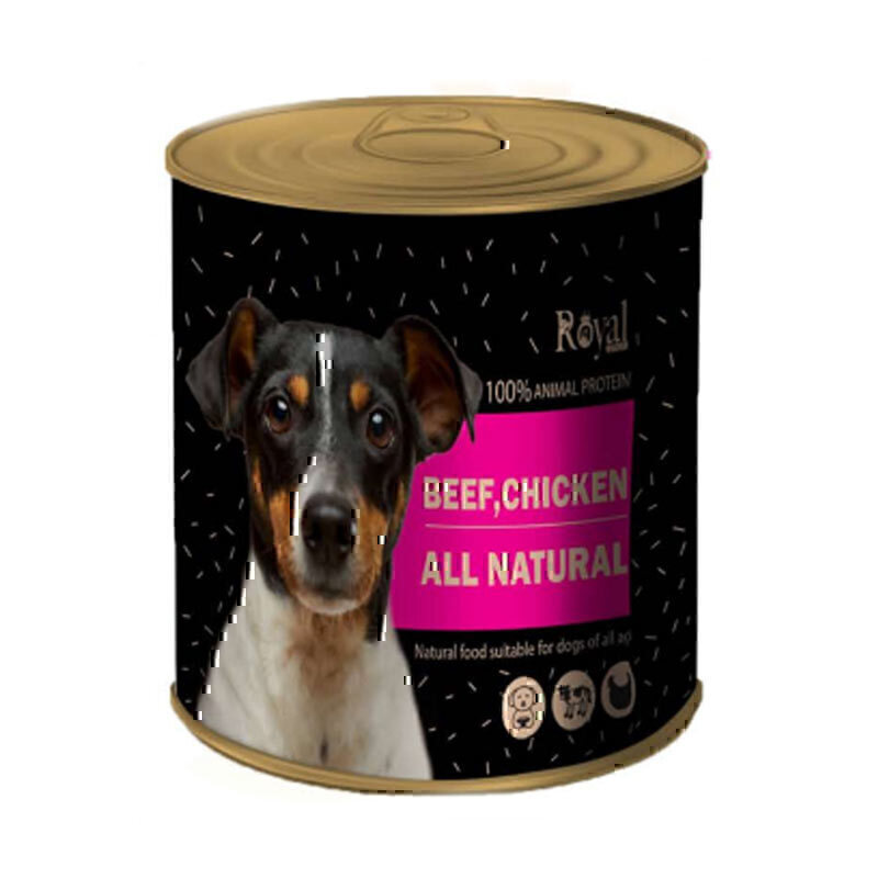 کنسرو پته سگ رویال کوکو با طعم گوشت گاو و مرغ وزن 800 گرم