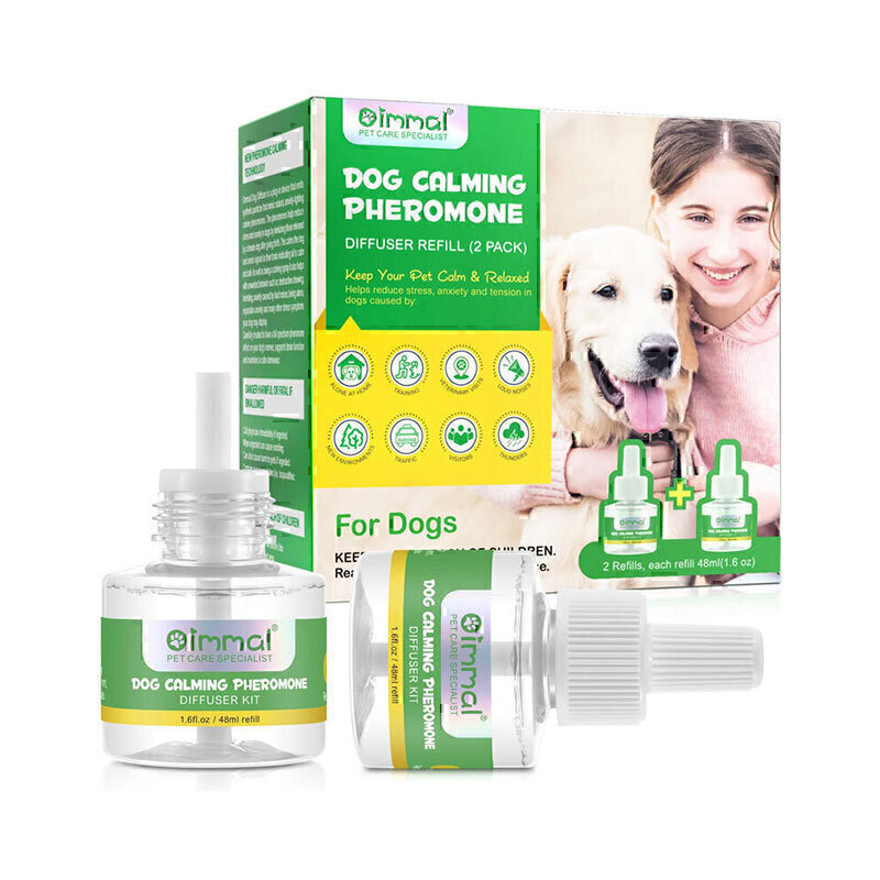 کیت و محلول پخش کننده فرومون آرام بخش سگ اویمال Oimmal Dog Calming Pheromone Diffuser Kit بسته دو عددی