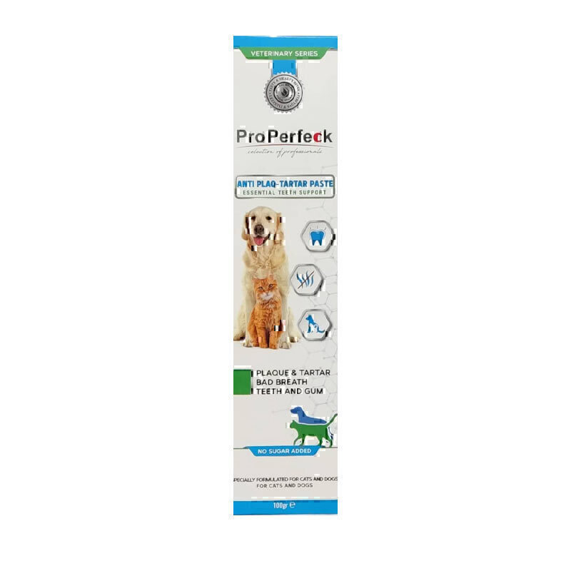 خمیر ضد پلاک دندان سگ و گربه پروپرفک ProPerfeck Anti Plaq -Tartar Paste وزن 100 گرم