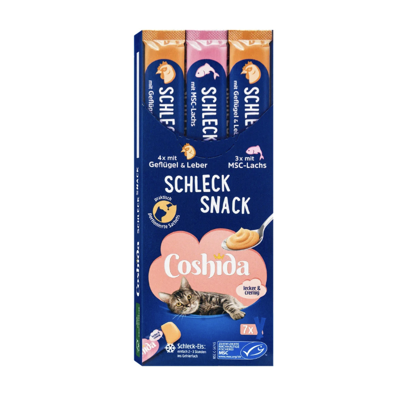 بستنی گربه کوشیدا مدل Salmon & Poultry & Liver بسته 7 عددی