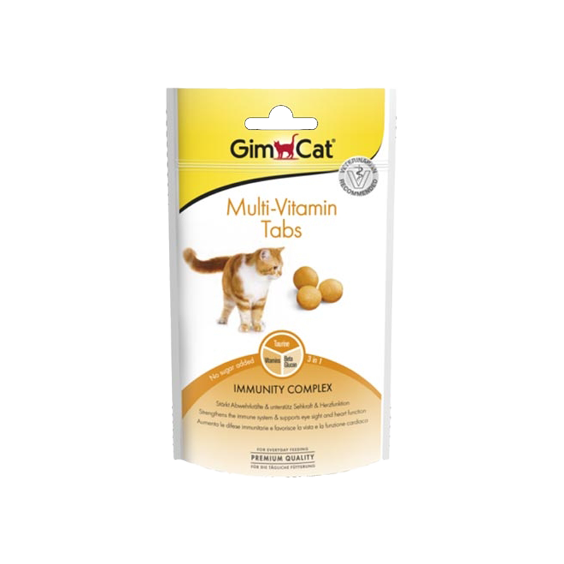 قرص مولتی ویتامین گربه جیم کت GimCat Tabs Multi Vitamin وزن 40 گرم
