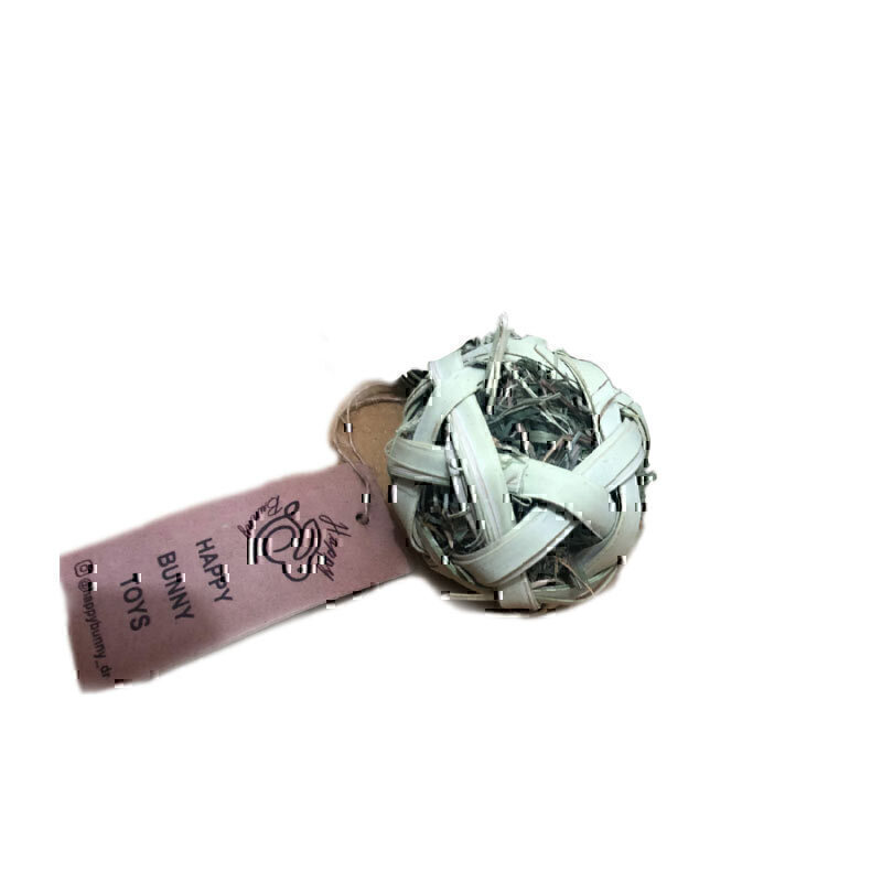 اسباب بازی توپ تشویقی همراه با علوفه مخصوص جوندگان هپی بانی