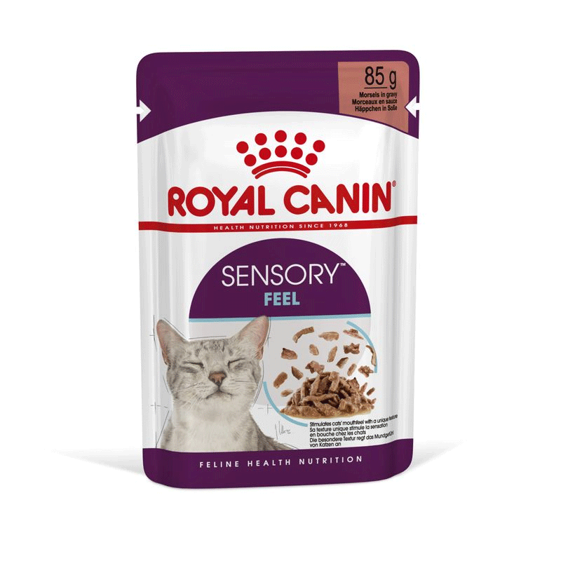 پوچ گربه بد غذا رویال کنین Royal Canin Sensory Feel in Gravy وزن 85 گرم