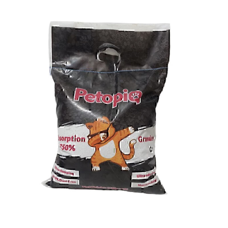 خاک بستر گربه کربن دار پتوپیا Petopia Cat Litter Carbon Active وزن 10 کیلوگرم