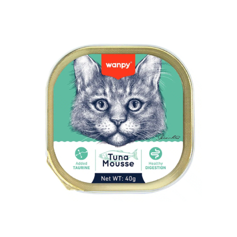 ووم گربه ونپی با طعم ماهی تن Wanppy Tuna Mousse وزن 40 گرم