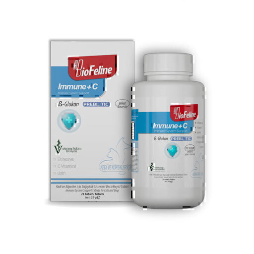 قرص تقویت سیستم ایمنی بیوفلاین BioFeline Immune+C Tablet بسته 75 عددی