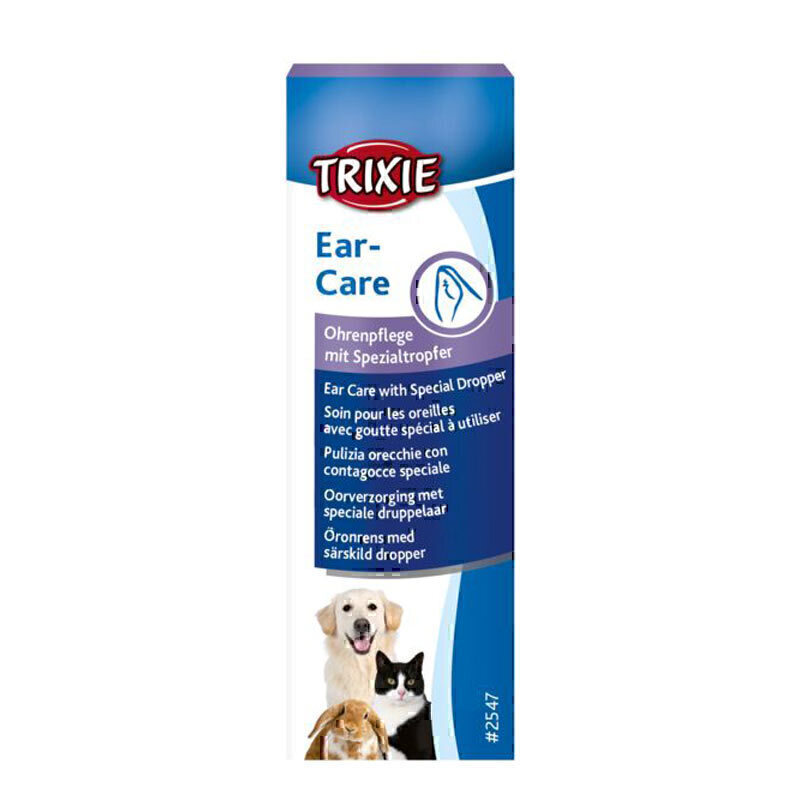 قطره تمیزکننده گوش تریکسی مناسب سگ و گربه و جوندگان Trixie Ear Care for Pet حجم 50 میلی لیتر