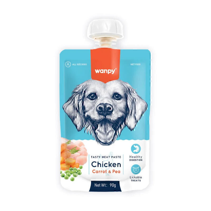 پودینگ سگ ونپی با طعم مرغ و هویج Wanpy Pudding Chicken & Carrot وزن 90 گرم