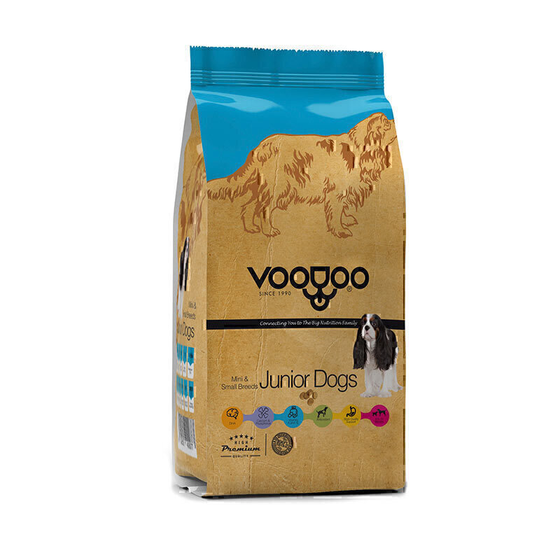 غذای خشک توله سگ وودو VooDoo Mini & Small Junior وزن 10 کیلوگرم