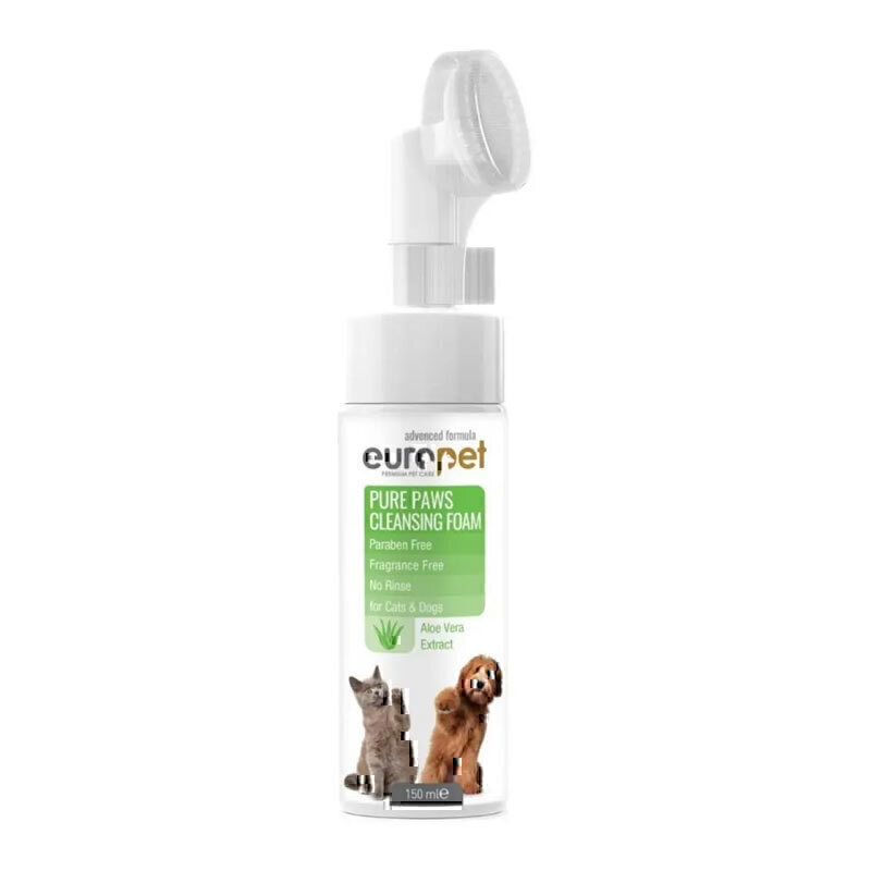 فوم شستشوی پنجه یوروپت Europet Pure Paws Cleansing Foam حجم 150 میلی لتر