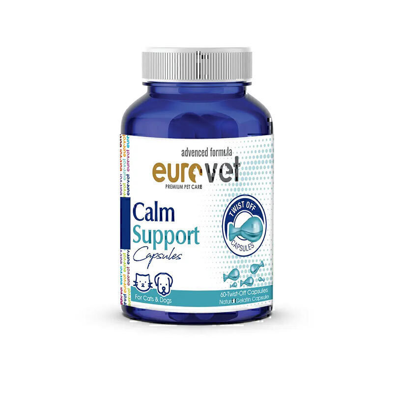 قرص آرام‌بخش حیوانات یورووت Eurovet Calm Support بسته 60 عددی