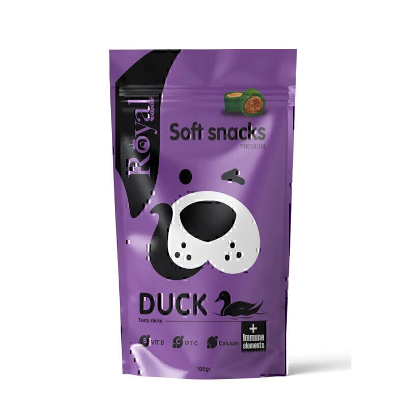 اسنک تشویقی نرم سگ رویال کوکو با طعم اردک وزن 100 گرم